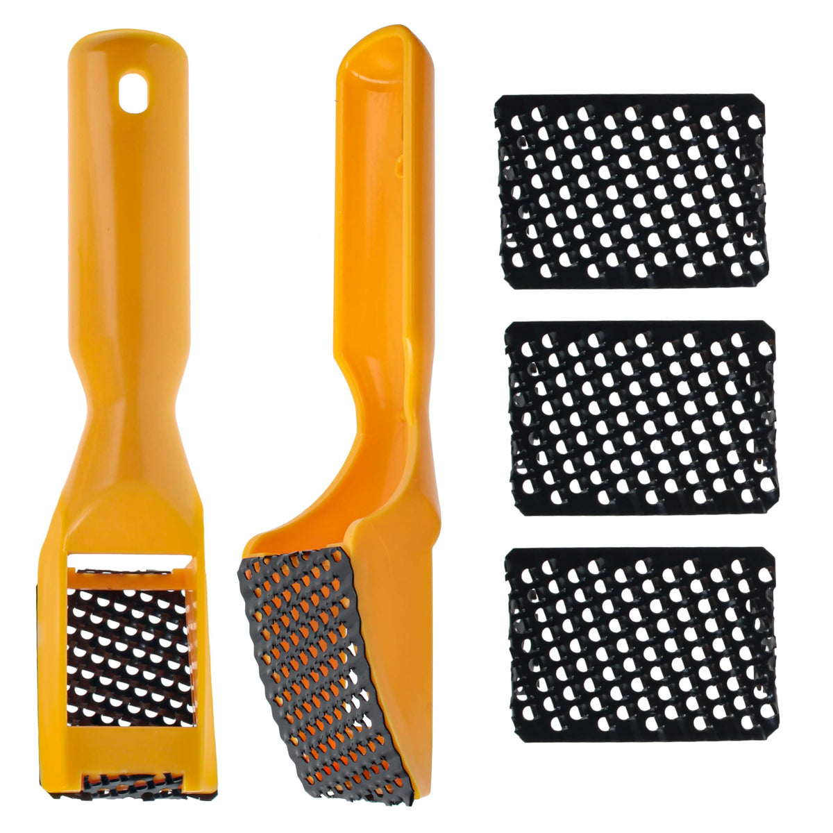 Dura-Gold 2-1/2-inch shaver blade holder with handle for precise shaping and control.