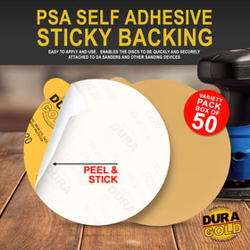 Dura-Gold 220-grit discs for mid-finish sanding