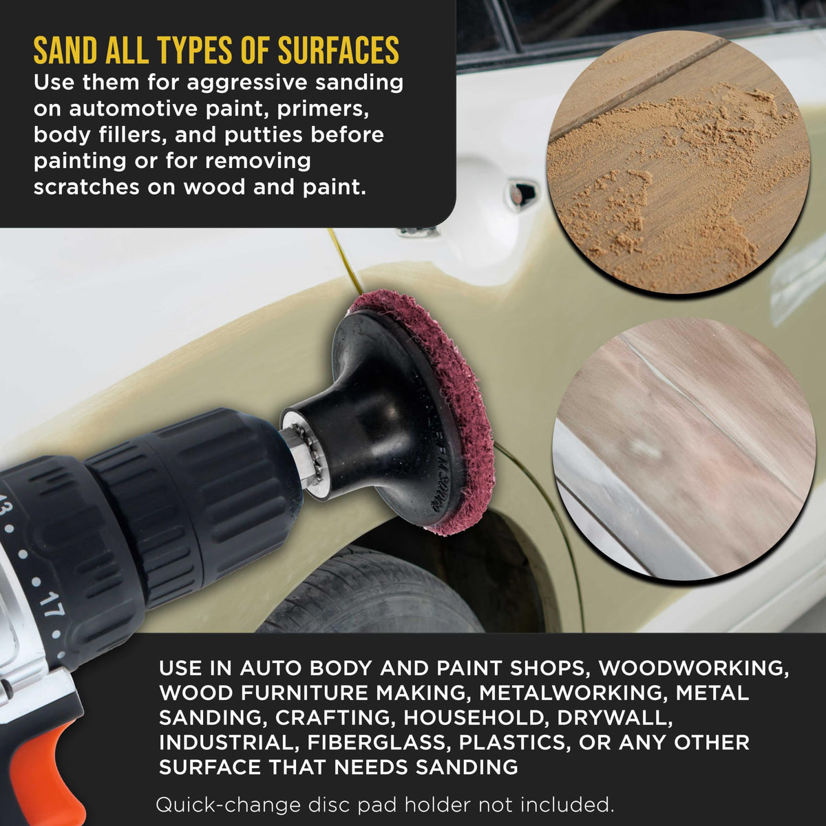Dura-Gold 25-pack keeps projects moving with consistent conditioning discs.