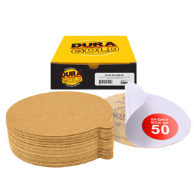 Dura-Gold 6in 80 Grit PSA disc box of 50 for fast automotive and wood prep