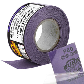 Dura-Gold 80-grit longboard roll for fast material removal