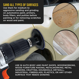 Dura-Gold backing pad provides stable support for even grinding
