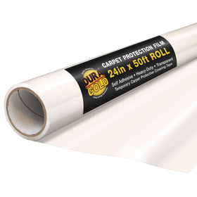Dura-Gold carpet protection film roll for stairs and floors.