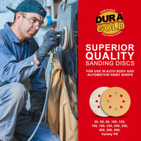 Dura-Gold discs resist loading to keep sanding consistent.