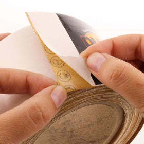 Dura-Gold sandpaper attaches securely to air files and blocks