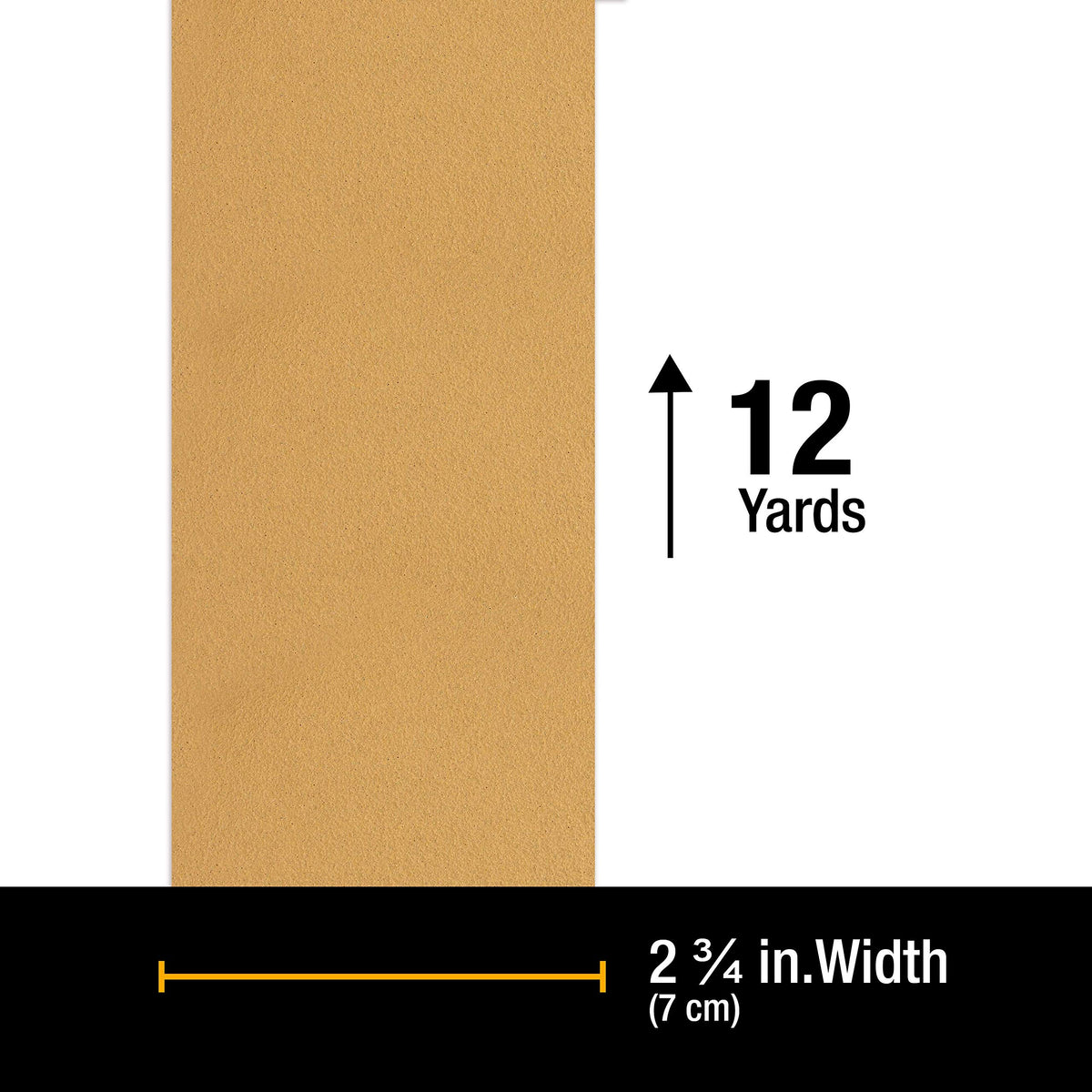 Dura-Gold longboard roll featuring hook-and-loop backing for quick tool changes.
