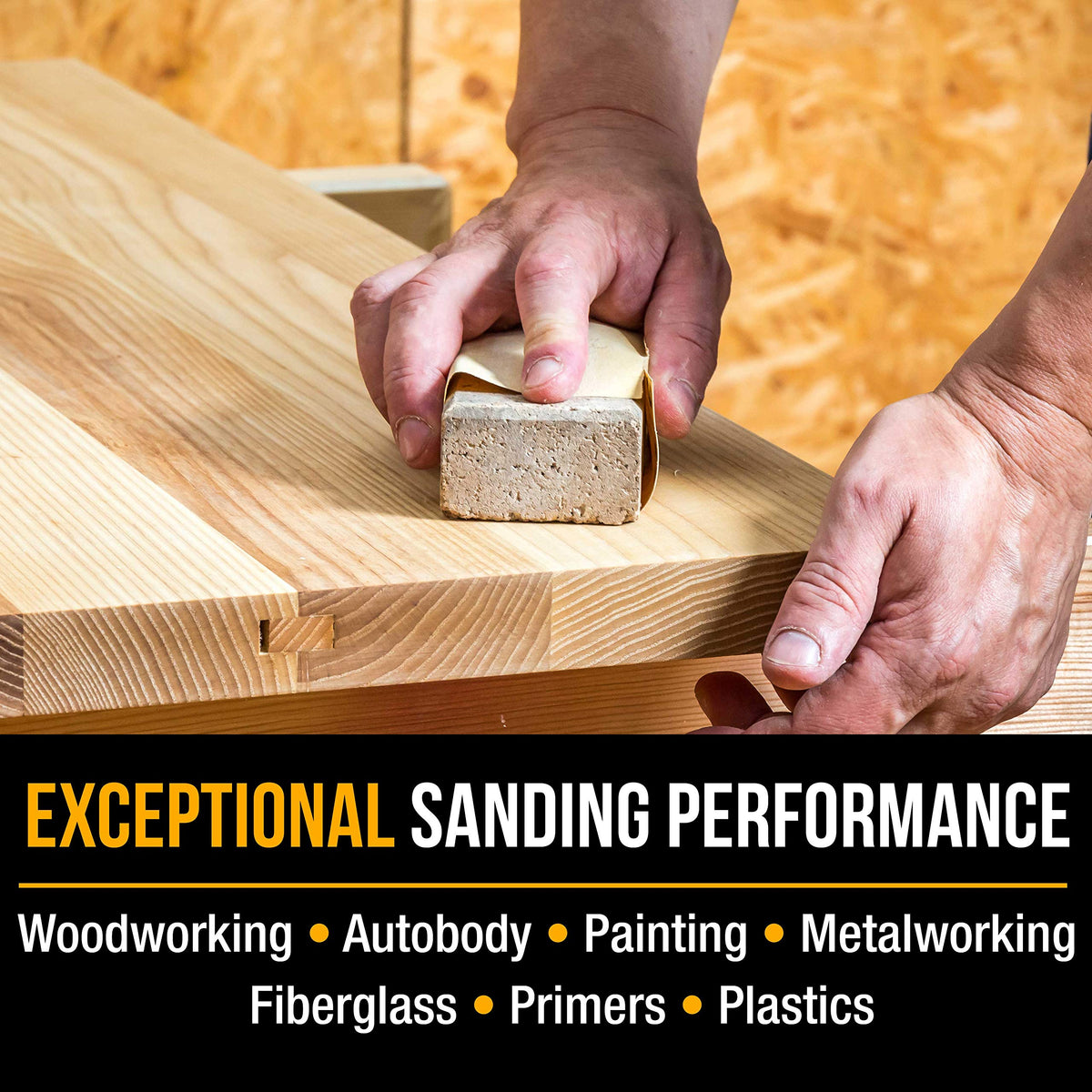 Dura-Gold longboard roll can be trimmed to match project length for precision.