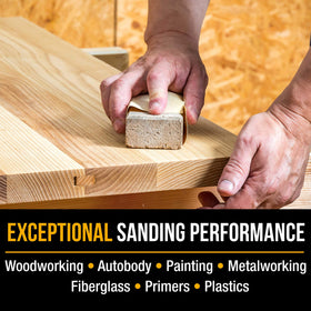 Dura-Gold longboard roll can be trimmed to match project length for precision.