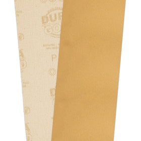 Dura-Gold Premium 180 Grit auto body prep shows smooth shaping potential.