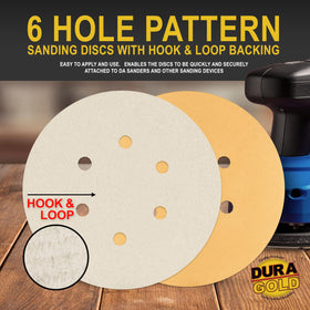 Dura-Gold premium 220-grit disc for refined smoothing on wood and paint