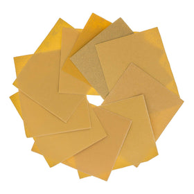 Dura-Gold premium 220-grit sandpaper on a 1/4-sheet backing for fine finishing on surfaces