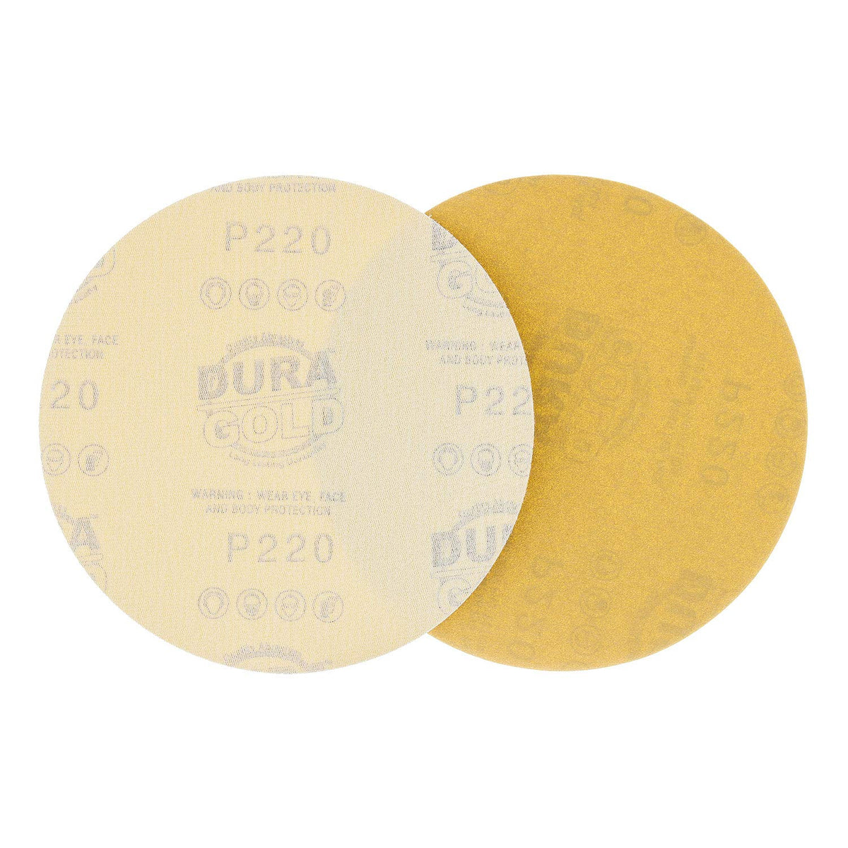Dura-Gold 6 inch 220 grit automotive sanding disc for prep before paint