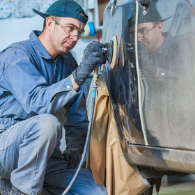 Automotive prep use case: Dura-Gold disc for primer and paint prep