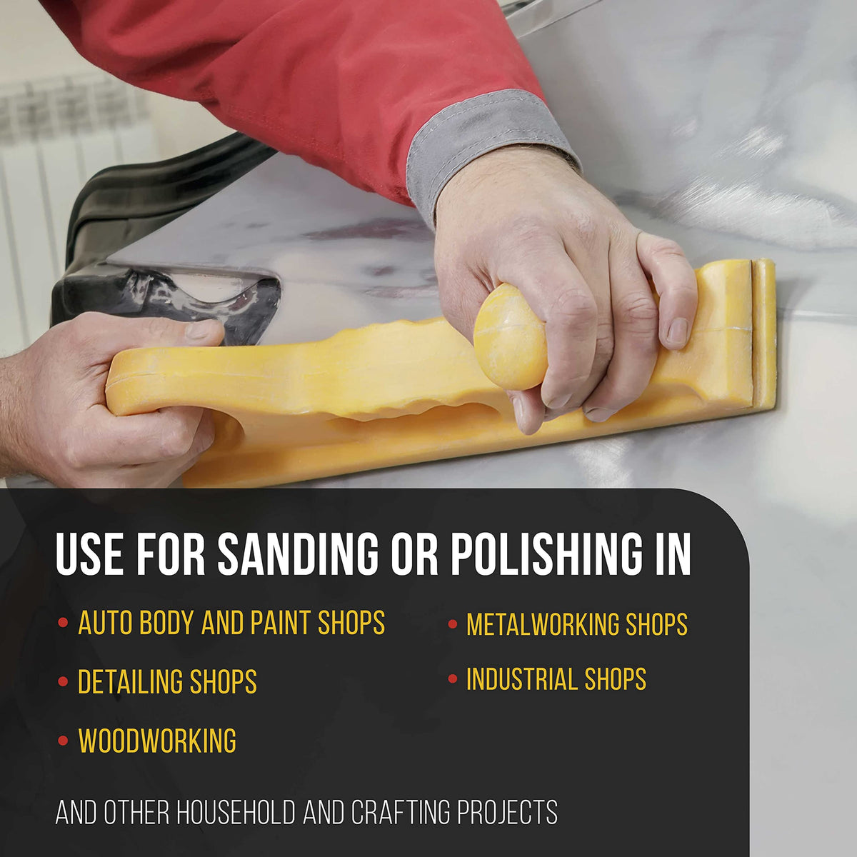 Dura-Gold Pro Series in auto body detailing use for surface prep.
