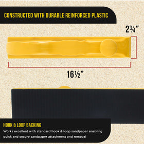 Dura-Gold Pro Series PSA conversion adapter attached for versatile sandpaper compatibility.