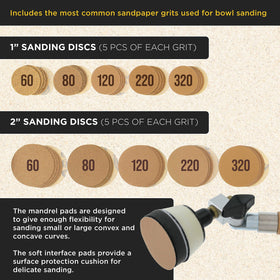 Dura-Gold quarter-inch mandrel enables flexible attachment for versatile sanding access