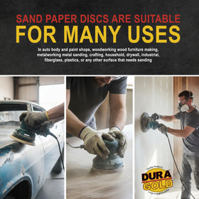 Dura-Gold discs suitable for auto body wood metal and craft projects