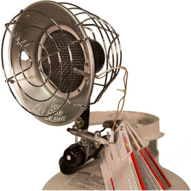 Dura Heat TT-15CSA portable propane heater usable without electricity outdoors.