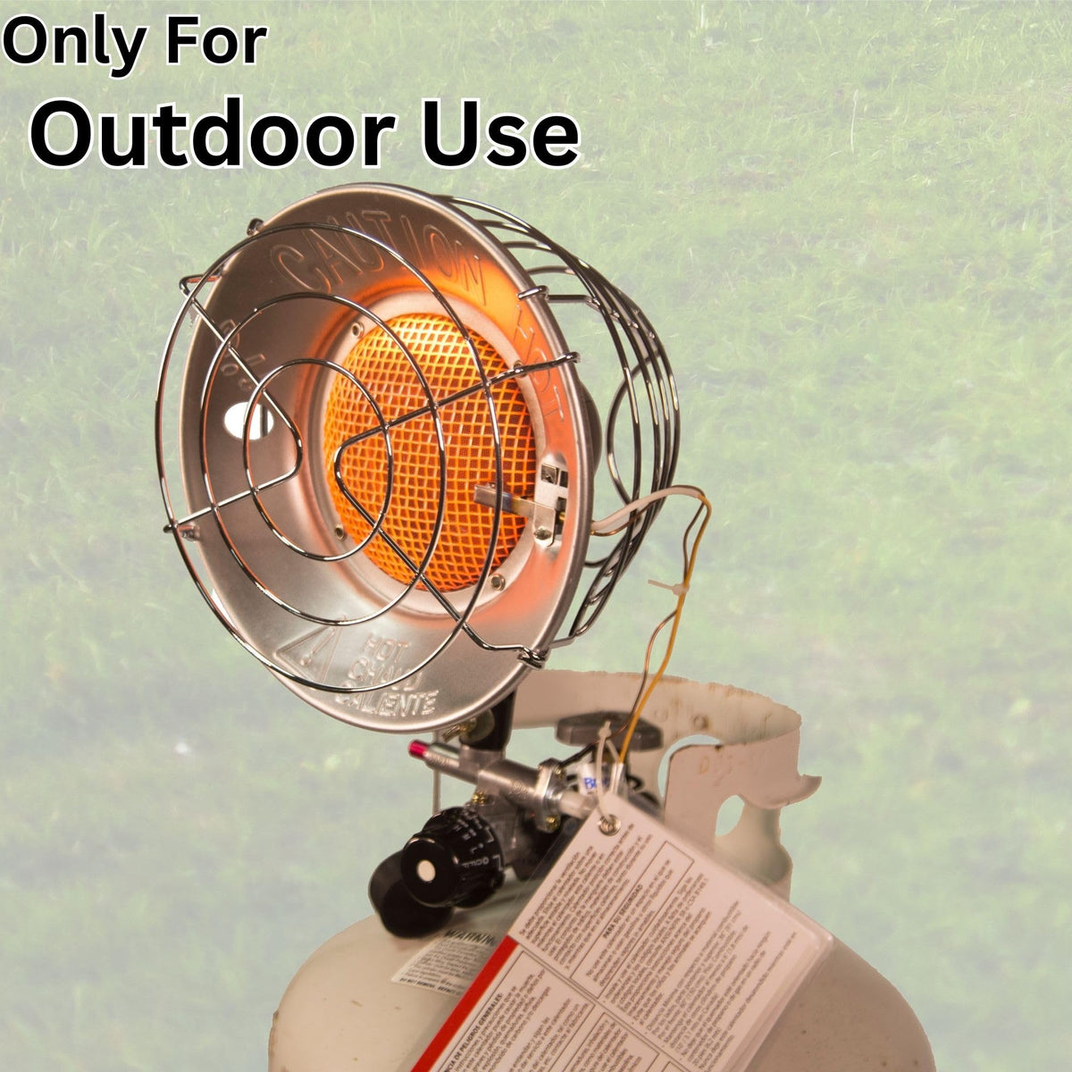 Dura Heat TT-15CSA infrared heat radiates for instant outdoor warmth.