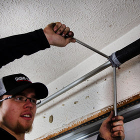 DURA-LIFT two-pack shown for easy setup and leverage during winding.