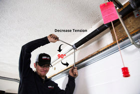 DURA-LIFT red-tip ends show how far to insert into the spring cone.
