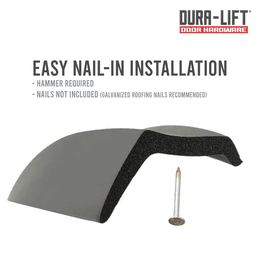 DURA-LIFT seal withstands extreme temperatures from -60°F to 290°F.