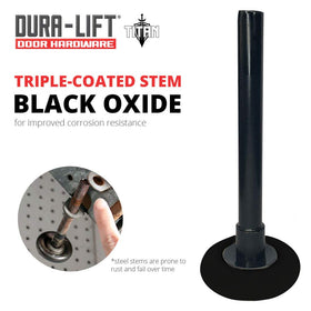 Close-up of sealed caps on DURA-LIFT Titan Premium roller