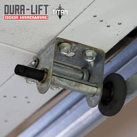 DURA-LIFT Titan Premium roller installed on a residential garage door
