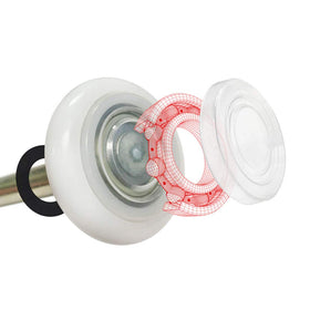 DURA-LIFT Ultra-Life Max 2in sealed nylon roller for quiet, durable garage door operation.