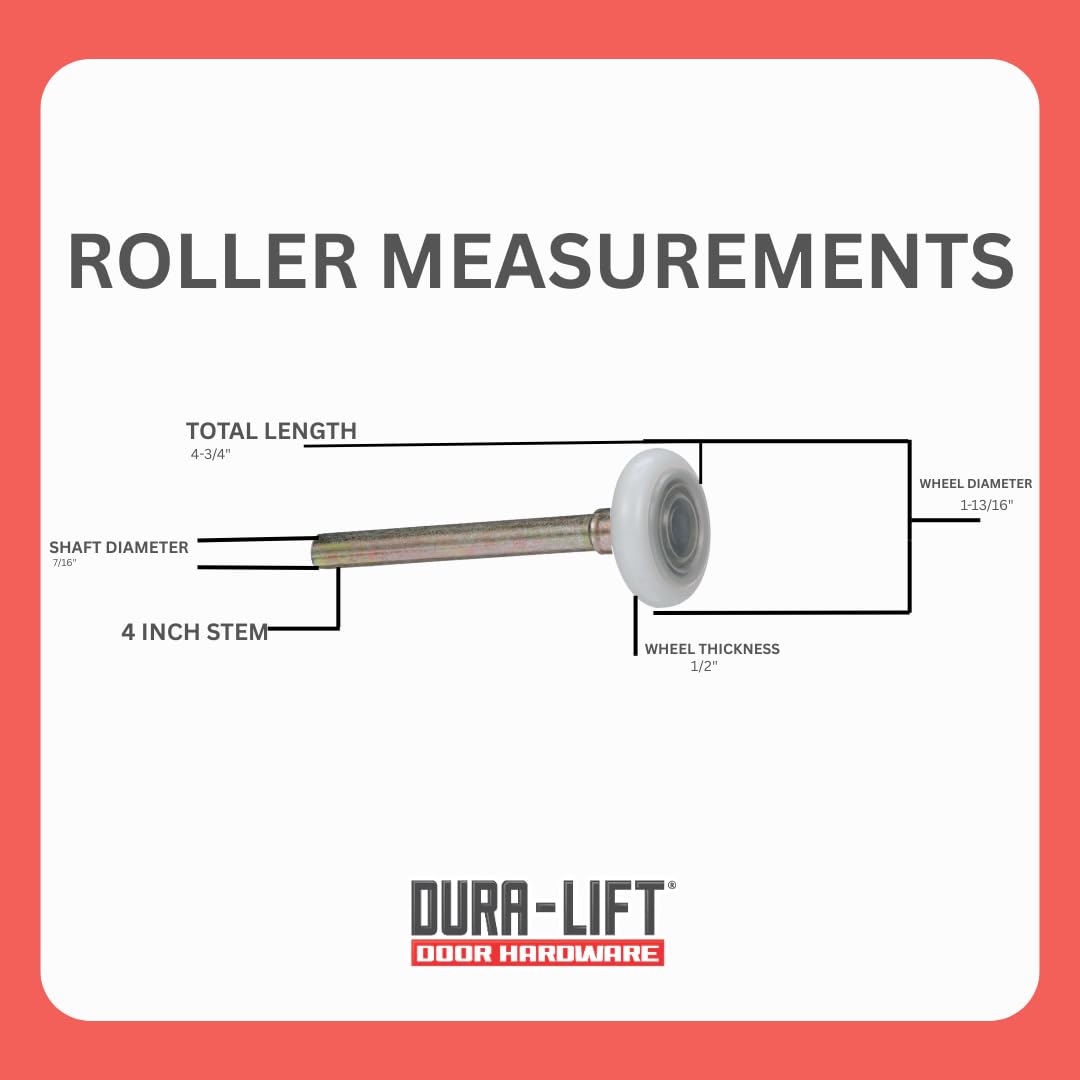 DURA-LIFT Ultra-Life Max durable rollers enhance longevity and performance.