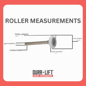 DURA-LIFT Ultra-Life Max durable rollers enhance longevity and performance.
