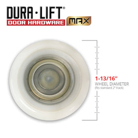 DURA-LIFT Ultra-Life Max lubrication groove distributes lubricant over time.