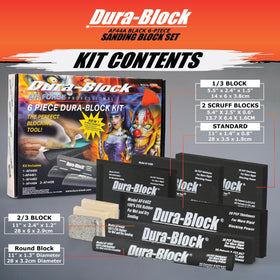 Dura-Block small flare detail block reaches tight curves for precise finishing.