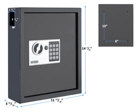 Durabox electronic keypad with programmable code for controlled access.