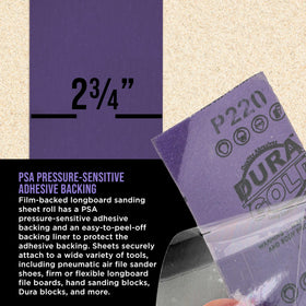 Dura-Gold ceramic film-backed longboard sheet delivers sharp cuts and smooth finishes.