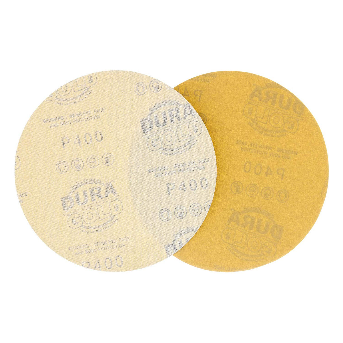 Dura-Gold 6in disc ideal for automotive paint prep and finishing work.