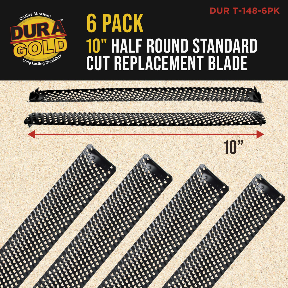 Dura-Gold Surform cheesegrater blades for precise material removal in projects.
