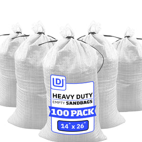 DURASACK heavy-duty sand bags with UV protection ready for outdoor flood defense.
