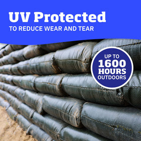 DURASACK sand bag tie strings enable quick sealing and barrier setup.