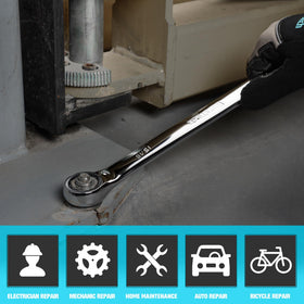 DURATECH 12-point box end delivers reliable torque without slipping