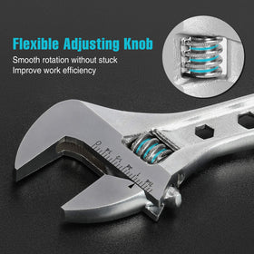 DURATECH 12-inch wrench with chrome-plated head for durability