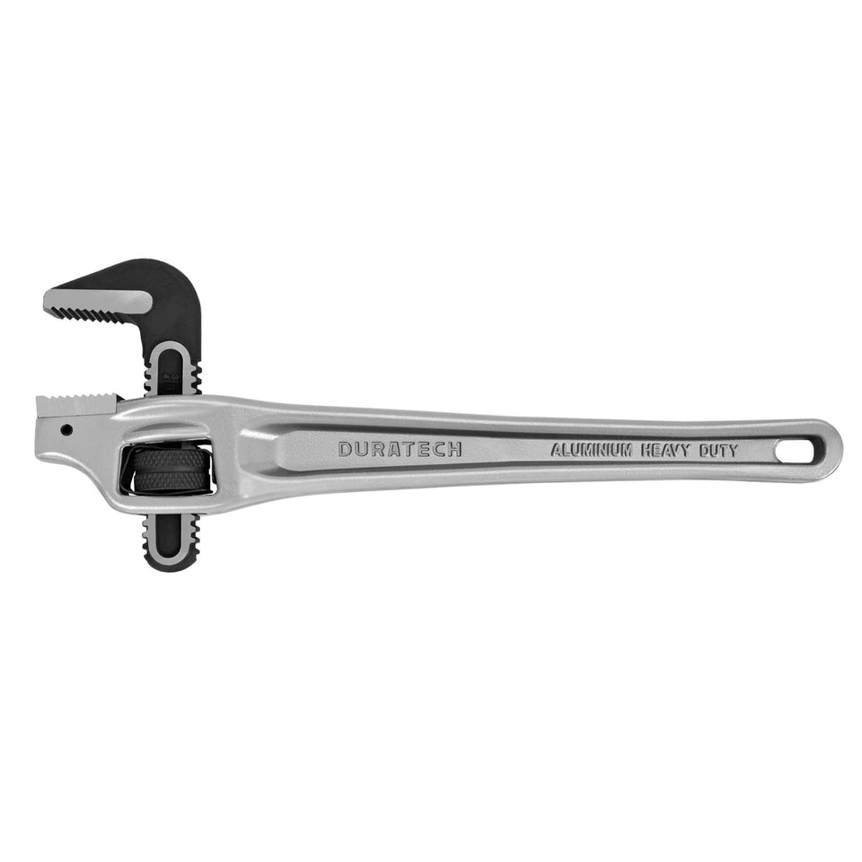 DURATECH 14-inch aluminum offset wrench enables overhead access with lightweight design.