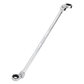 DURATECH 14x15mm extra-long flex-head wrench in chrome vanadium steel ideal for hard-to-reach bolts