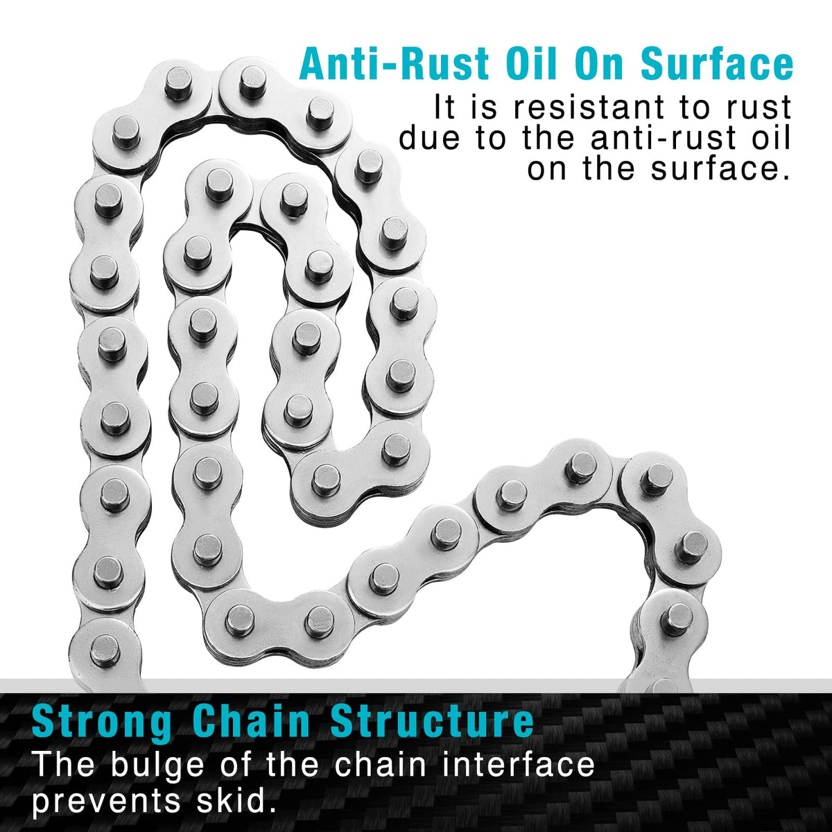DURATECH 24-Inch chain wrench concave-teeth provide stronger grip on smooth pipes.