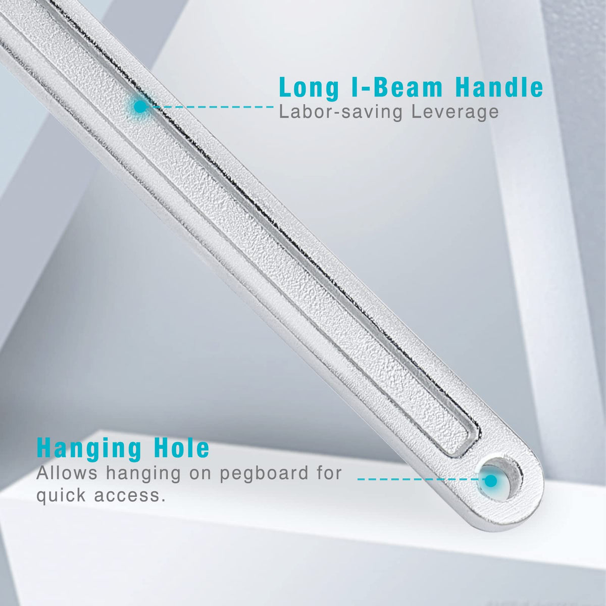 DURATECH 24-Inch chain wrench polished surface helps resist corrosion.