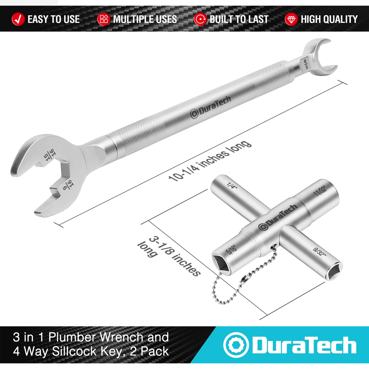 DURATECH 2-Pack Multipurpose Tools ready for on-the-go home repairs.
