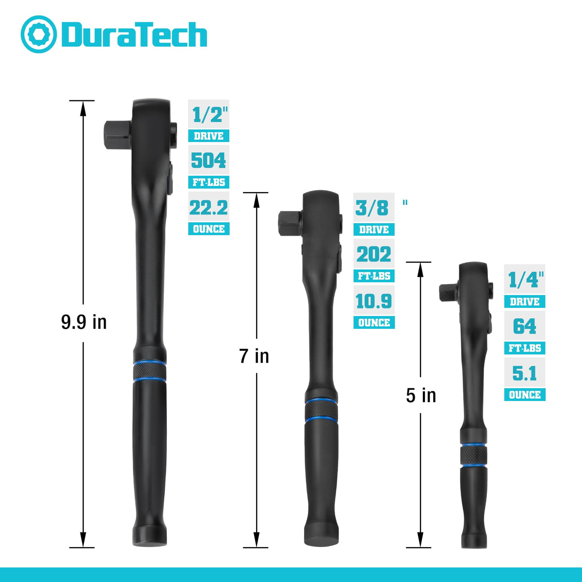 DURATECH 3/8-inch drive ratchet designed for tight spaces and quick work.
