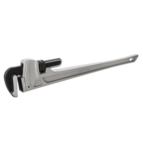 DURATECH 36-inch aluminum pipe wrench front view for heavy-duty plumbing tasks