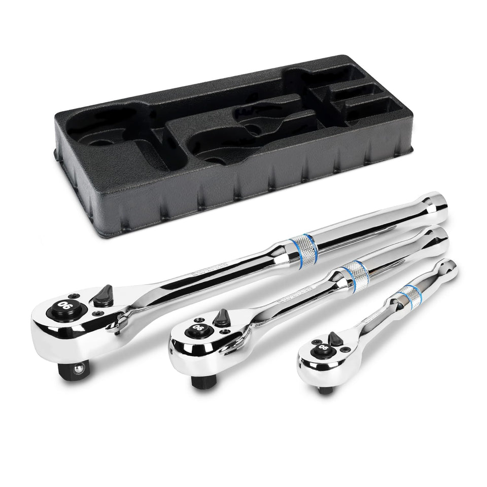 DURATECH quarter-inch drive ratchet for compact access and fast fastening