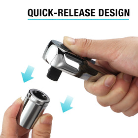 DURATECH quick-release feature allows fast socket changes without jams